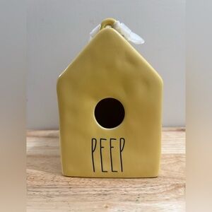 Rae Dunn Artisan Yellow Birdhouse